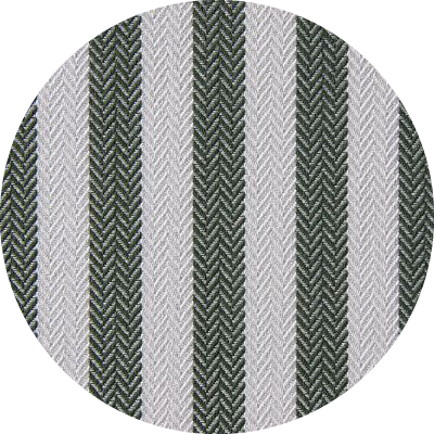 A101 <br> Acrilico Thin Stripes Classic Green / White Piping Green