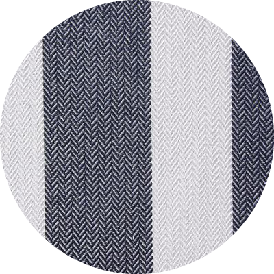 A108 <br> Acrylique Wide Stripes Blue Navy/ White