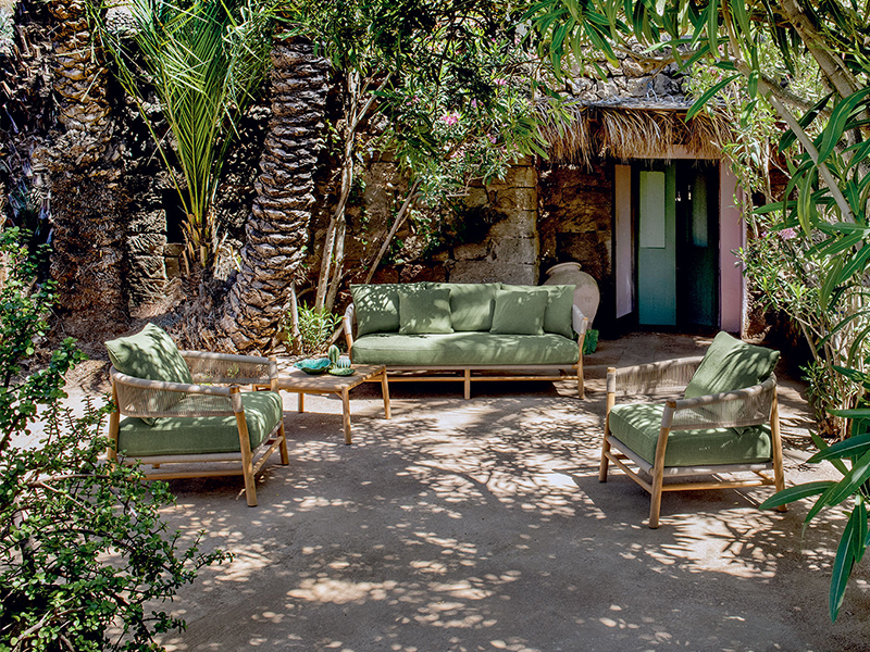 Kilt Lounge Set e Sgabello | Ethimo