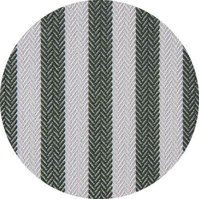A101 <br> Acrylique Thin Stripes Classic Green / White Piping Green