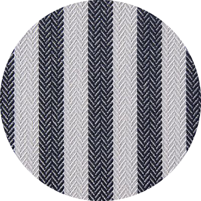 A106 <br> Acrylic Thin Stripes Blue Navy White Piping Blue Navy