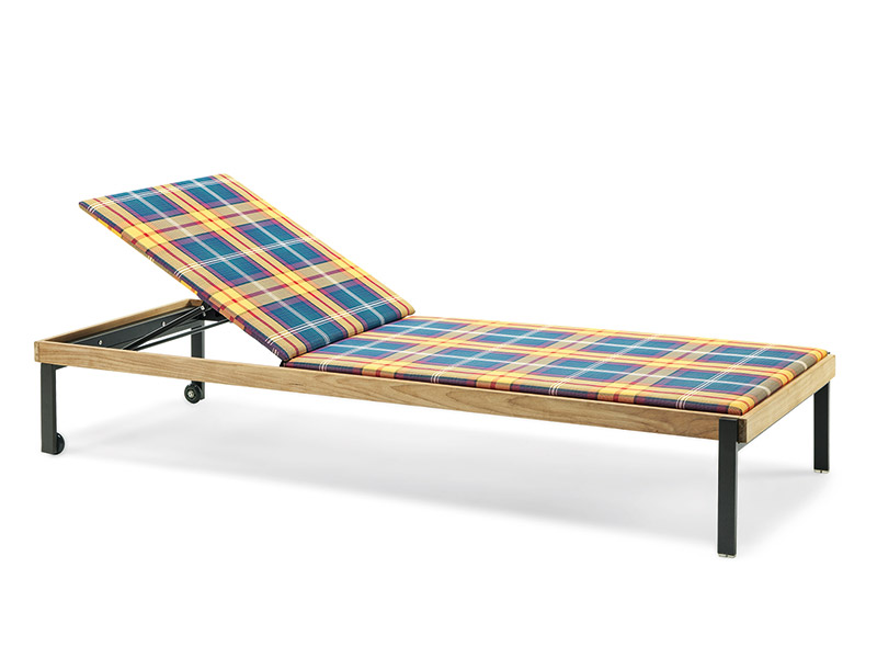 Sunbed Allaperto Mountain Tartan Ethimo