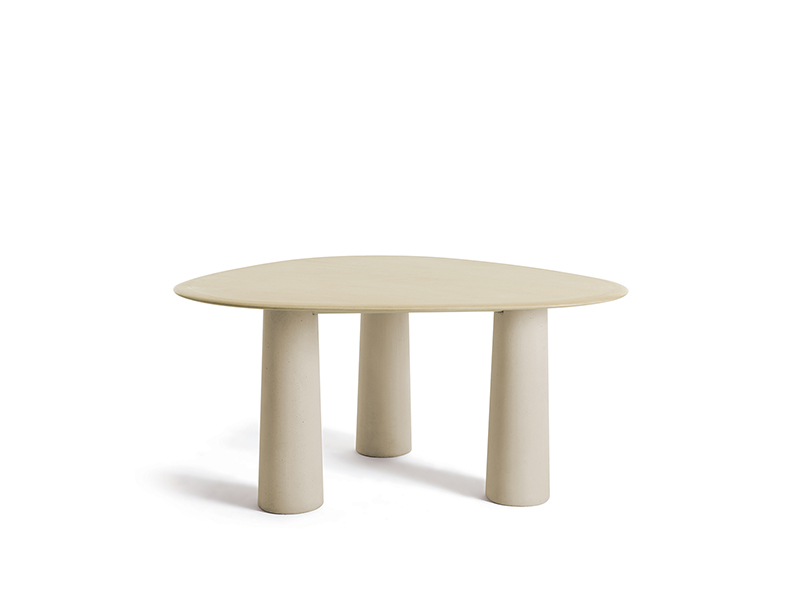 Triangular dining table