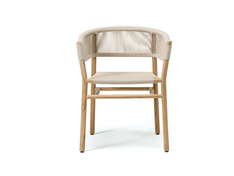 Dining chair with teak structure Kilt Ethimo