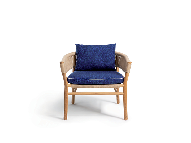 Seat and back cushion for lounge armchair