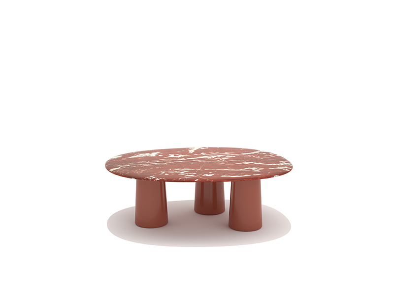 Table basse 120X100 H28/40 cm