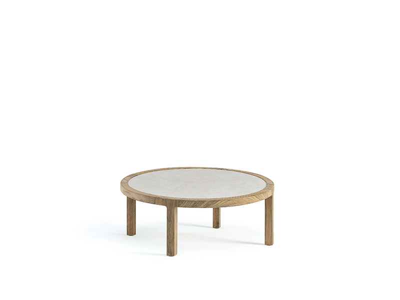 Mesa de café redonda Ø77, altura: 25