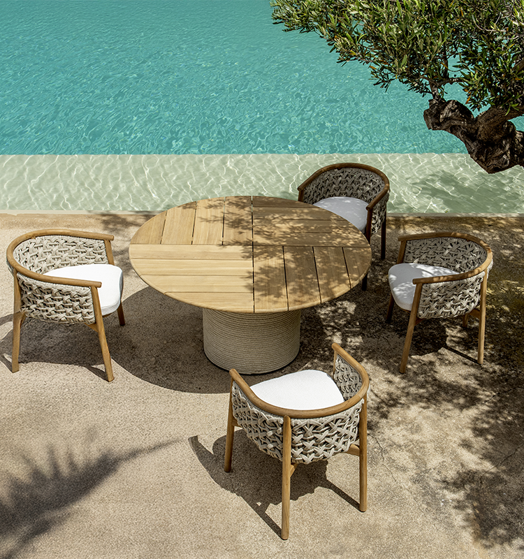 Patio Mesa de comedor redonda Ø140 cm