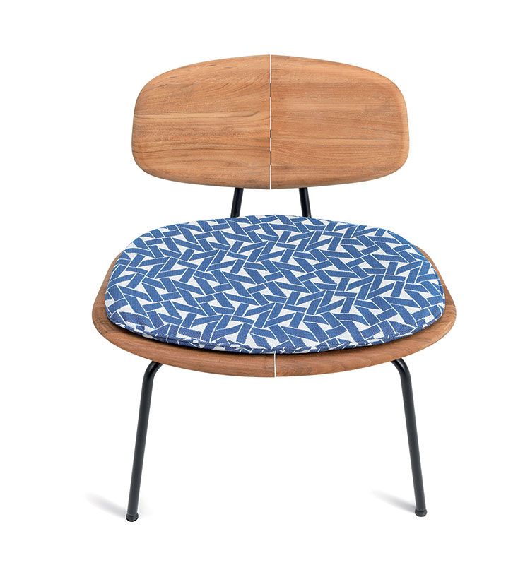 Agave Shaped cushion lounge chair