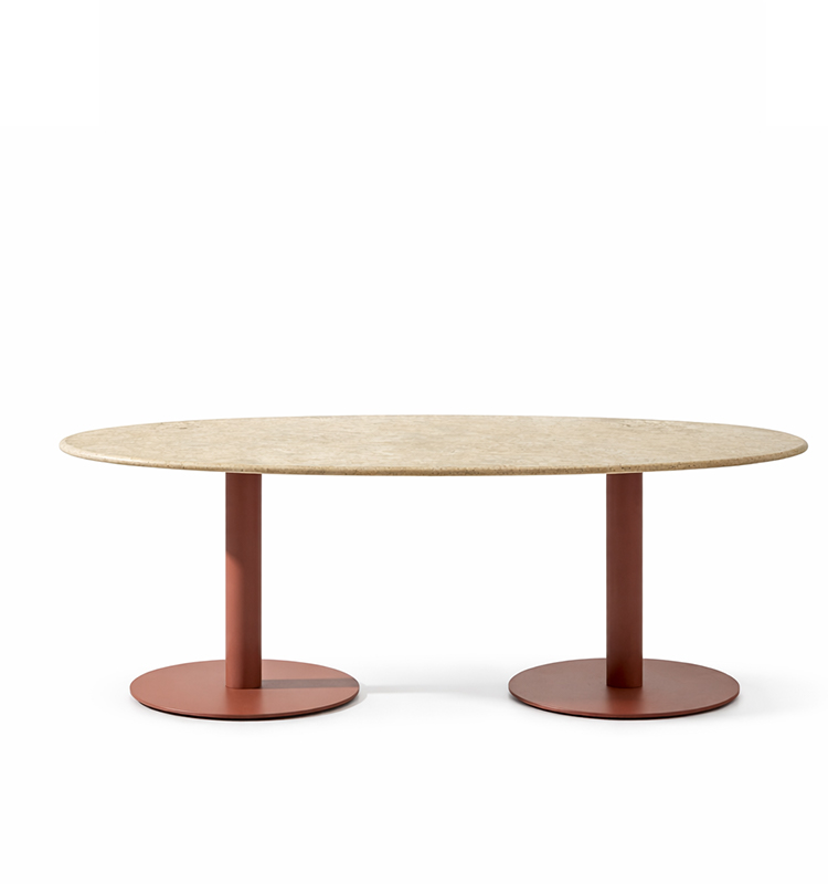 Noon Oval dining table 160x80 / 180x90 - h 66 / h 74