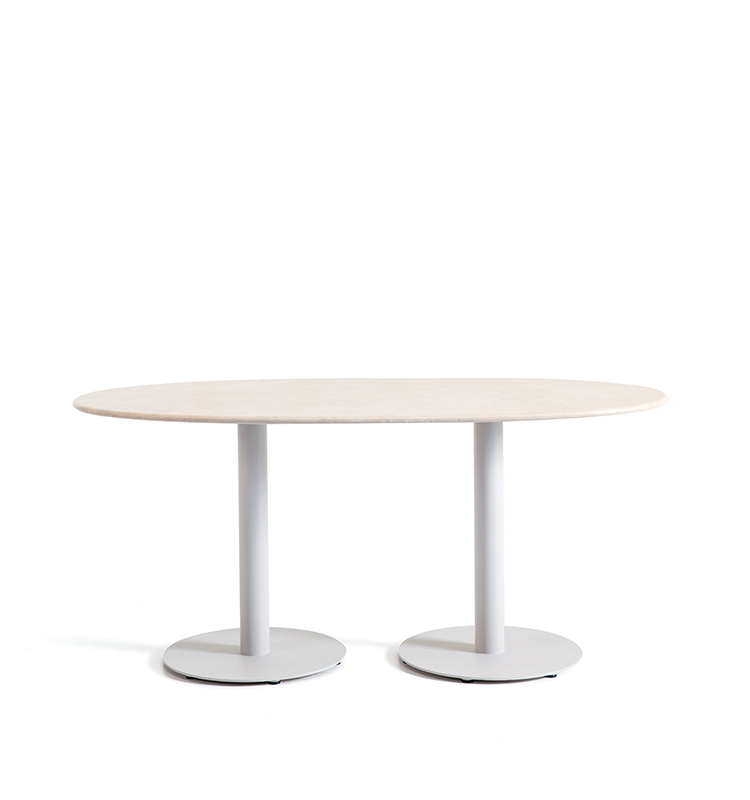 Noon Tavolo da pranzo ovale 160x80 / 180x90 – h 66 / h 74