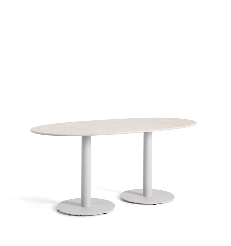 Noon Tavolo da pranzo ovale 160x80 / 180x90 – h 66 / h 74
