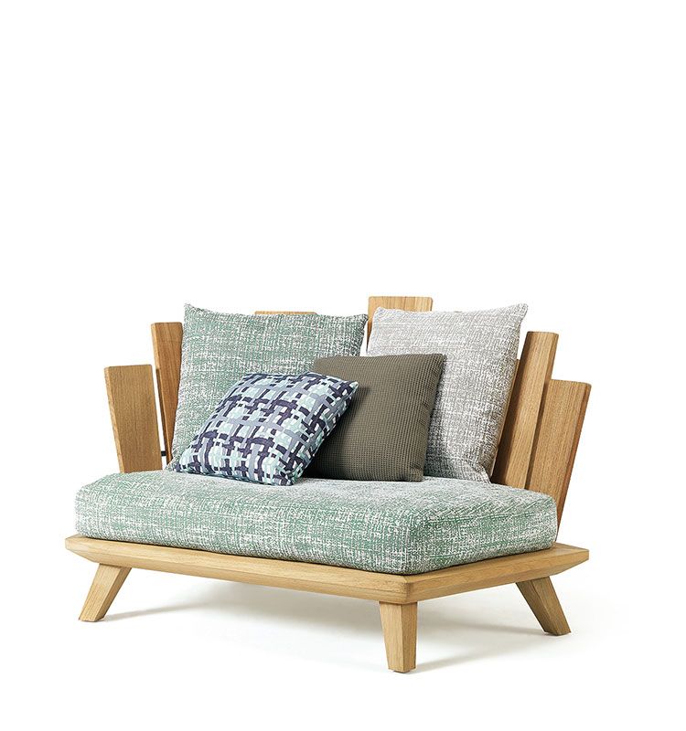 Rafael Coussin pore chaise longue 75x50