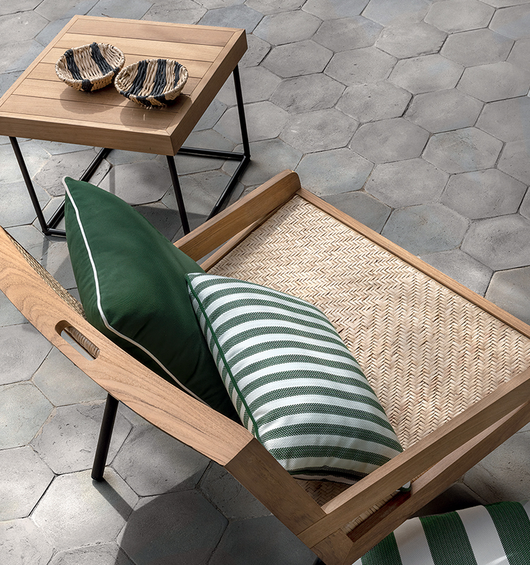 Allaperto Veranda Table basse carré 50x50