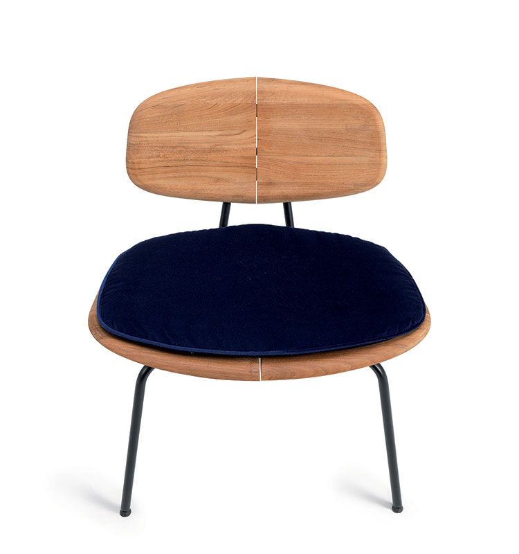 Agave Shaped cushion lounge chair