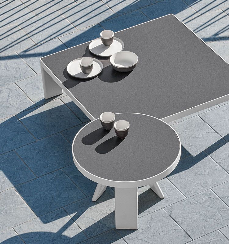 Esedra Tavolino basso quadrato 90x90