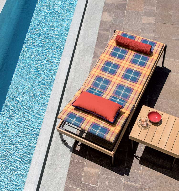 Allaperto Mountain / Tartan Chaise longue